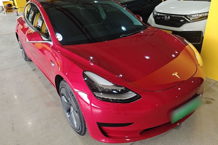 Used Tesla Model 3 2019 Standard Range Rear-Drive Upgraded Version Front Right 45 Deg
