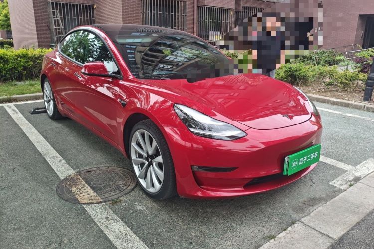 Used Tesla Model 3 2019 Long-Range Rear-Wheel-Drive Version Front Right 45 Deg