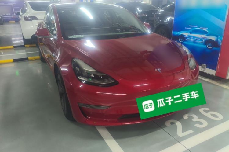 Used Tesla Model 3 2019 Long-Range All-Wheel-Drive Version Front Right 45 Deg