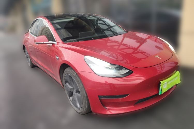 Used Tesla Model 3 2019 Long-Range Rear-Wheel-Drive Version Front Right 45 Deg