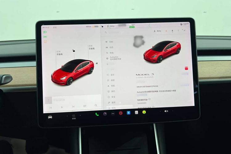 Used Tesla Model 3 2019 Long-Range Rear-Wheel-Drive Version Interior 3