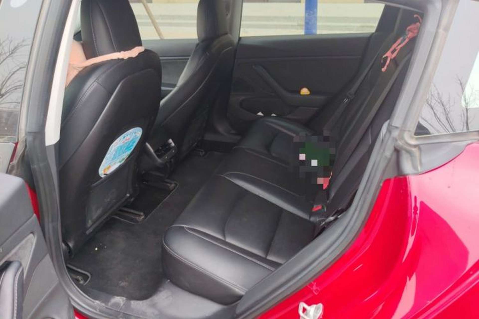 Used Tesla Model 3 2019 Long-Range Rear-Wheel-Drive Version Left Rear Seat