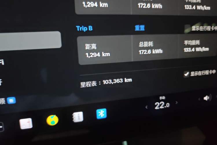 Used Tesla Model 3 2019 Standard Range Rear-Drive Upgraded Version Odometer Close Up