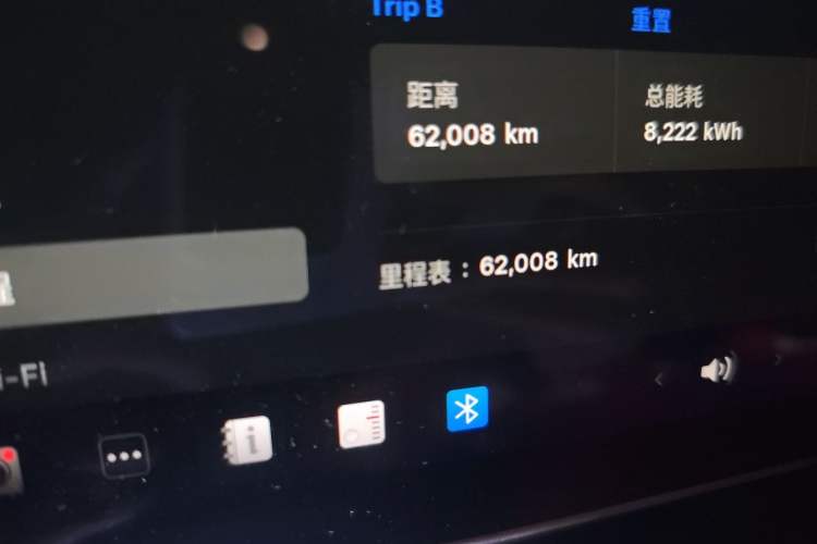 Used Tesla Model 3 2019 Standard Range Rear-Drive Upgraded Version Odometer Close Up