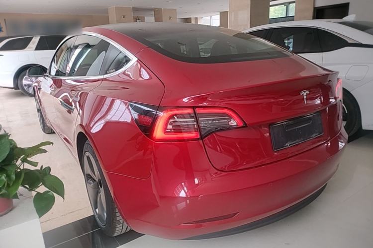 Used Tesla Model 3 2019 Long-Range Rear-Wheel-Drive Version Rear Left 45 Deg