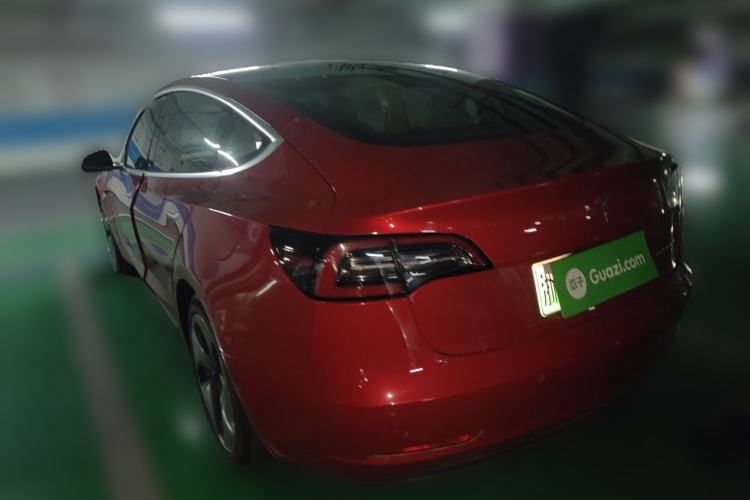 Used Tesla Model 3 2019 Long-Range All-Wheel-Drive Version Rear Left 45 Deg