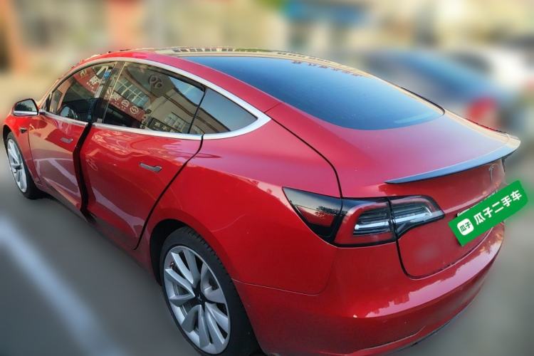 Used Tesla Model 3 2019 Standard Range Rear-Drive Upgraded Version Rear Left 45 Deg