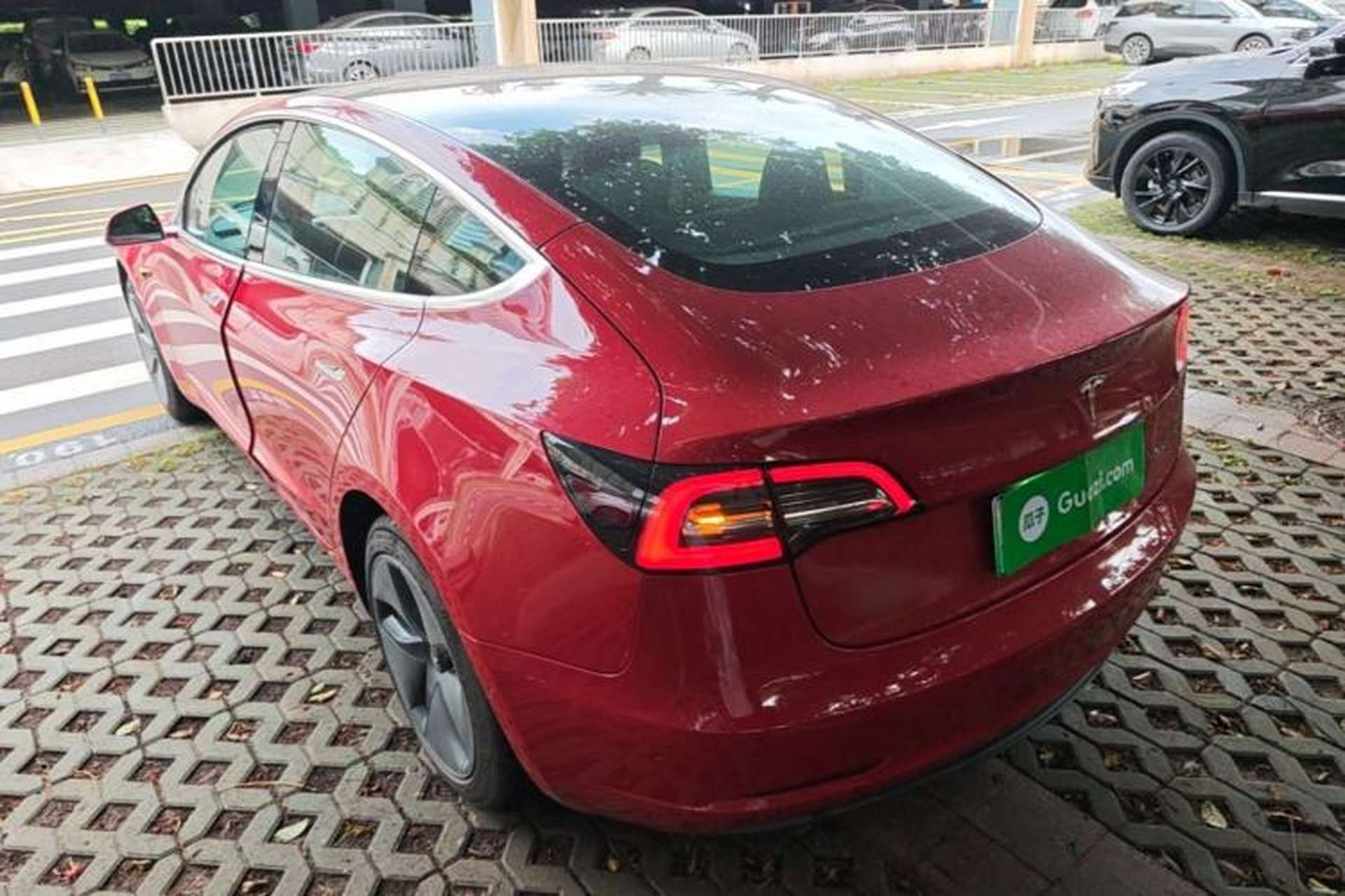 Used Tesla Model 3 2019 Standard Range Rear-Drive Upgraded Version Rear Left 45 Deg