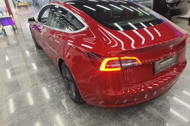 Used Tesla Model 3 2019 Standard Range Rear-Wheel Drive Upgraded Version (60 kWh) Rear Left 45 Deg