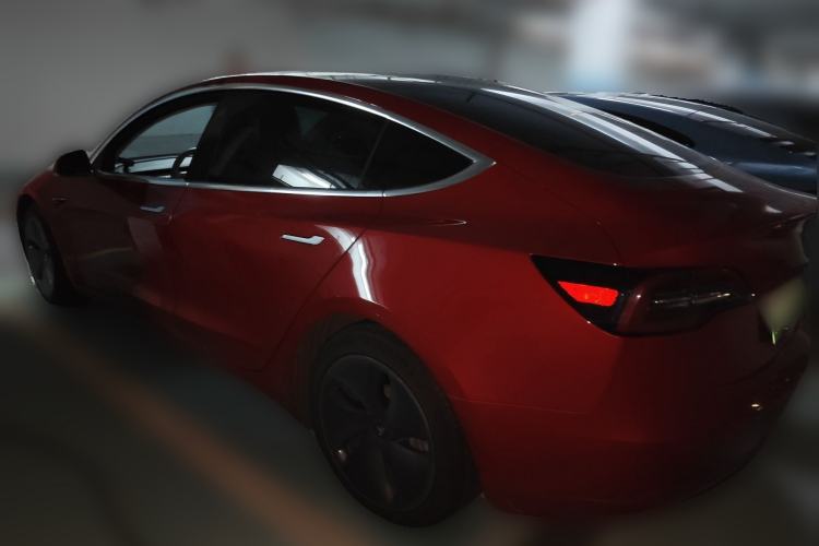 Used Tesla Model 3 2019 Standard Range Rear-Drive Upgraded Version Rear Left 45 Deg
