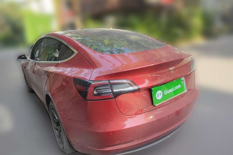 Used Tesla Model 3 2019 Standard Range Rear-Wheel Drive Upgraded Version (60 kWh) Rear Left 45 Deg