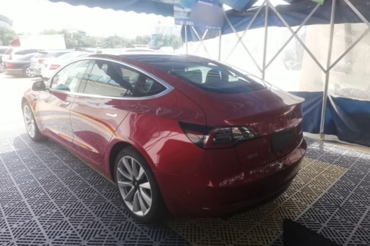 Used Tesla Model 3 2019 Standard Range Rear-Drive Upgraded Version Rear Left 45 Deg