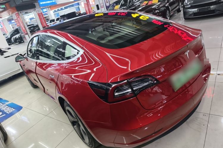 Used Tesla Model 3 2019 Standard Range Rear-Drive Upgraded Version Rear Left 45 Deg