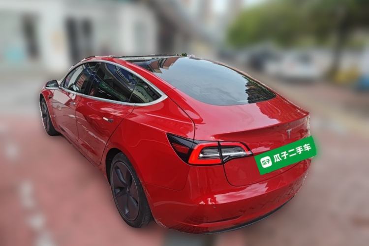 Used Tesla Model 3 2019 Standard Range Rear-Wheel Drive Upgraded Version (60 kWh) Rear Left 45 Deg
