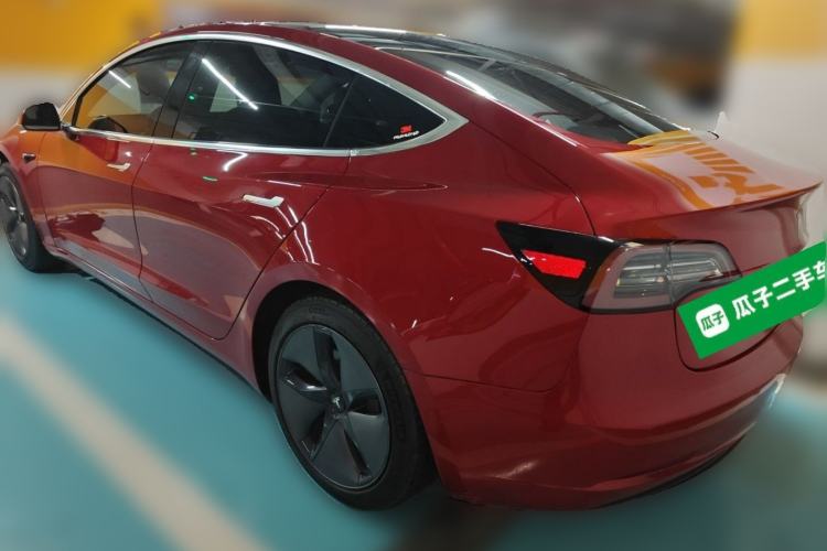Used Tesla Model 3 2019 Standard Range Rear-Drive Upgraded Version Rear Left 45 Deg