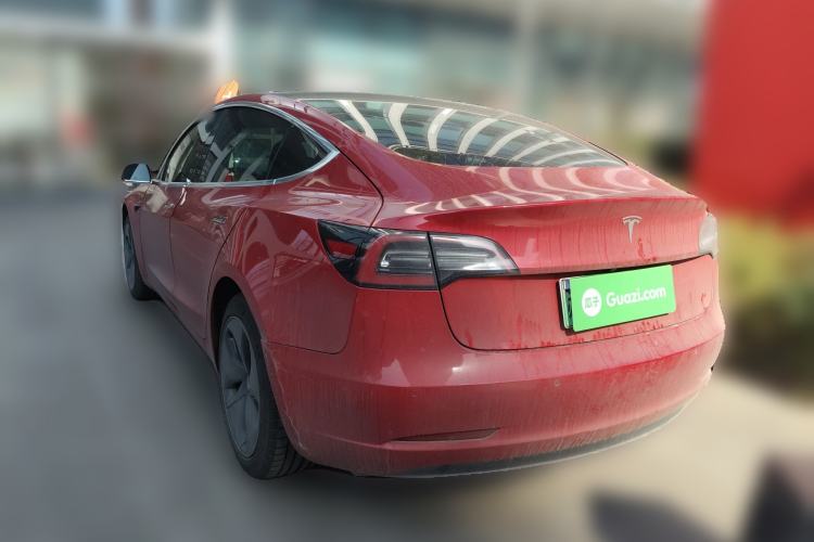 Used Tesla Model 3 2019 Long-Range Rear-Wheel-Drive Version Rear Left 45 Deg