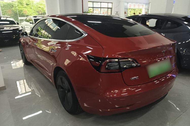 Used Tesla Model 3 2019 Standard Range Rear-Drive Upgraded Version Rear Left 45 Deg