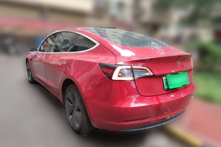 Used Tesla Model 3 2019 Long-Range All-Wheel-Drive Version Rear Left 45 Deg