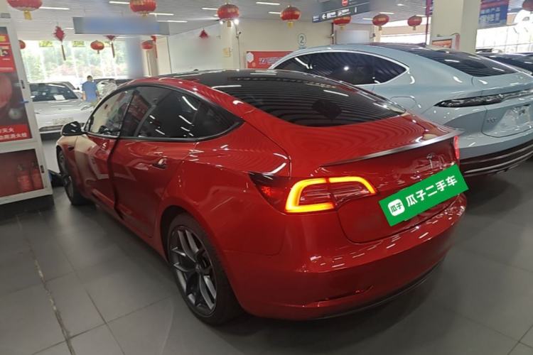 Used Tesla Model 3 2019 Standard Range Rear-Drive Upgraded Version Rear Left 45 Deg