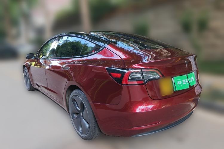 Used Tesla Model 3 2019 Long-Range All-Wheel-Drive Version Rear Left 45 Deg