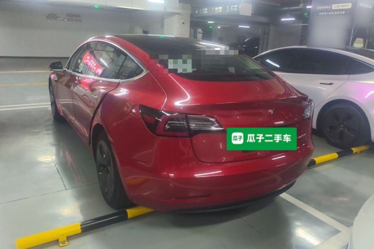 Used Tesla Model 3 2019 Long-Range All-Wheel-Drive Version Rear Left 45 Deg