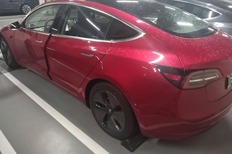Used Tesla Model 3 2019 Long-Range All-Wheel-Drive Version Rear Left 45 Deg