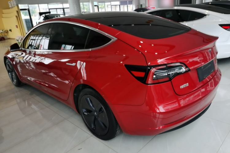 Used Tesla Model 3 2019 Standard Range Rear-Drive Upgraded Version Rear Left 45 Deg