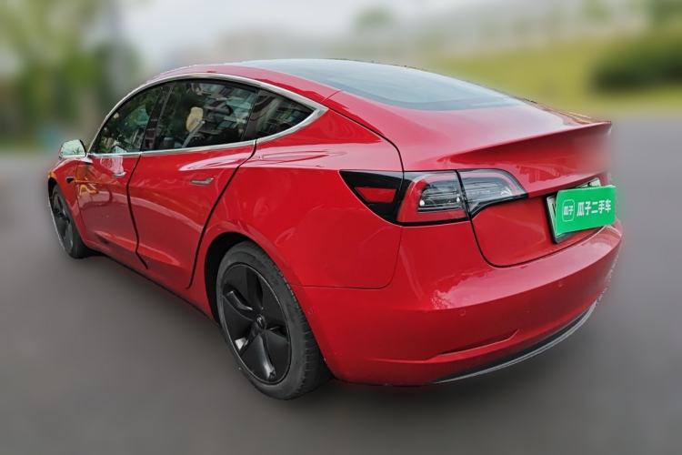 Used Tesla Model 3 2019 Long-Range Rear-Wheel-Drive Version Rear Left 45 Deg