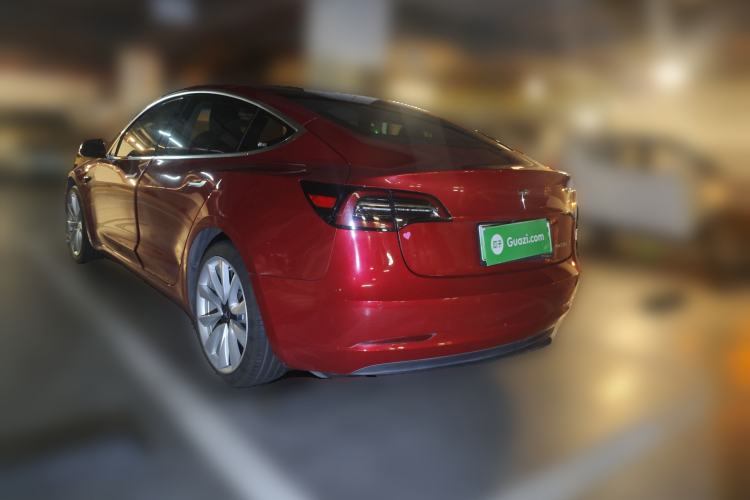 Used Tesla Model 3 2019 Standard Range Rear-Drive Upgraded Version Rear Left 45 Deg