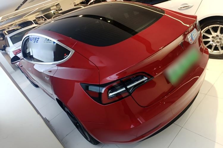 Used Tesla Model 3 2019 Standard Range Rear-Drive Upgraded Version Rear Left 45 Deg