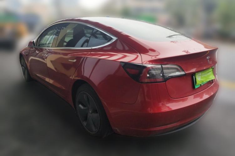 Used Tesla Model 3 2019 Long-Range Rear-Wheel-Drive Version Rear Left 45 Deg