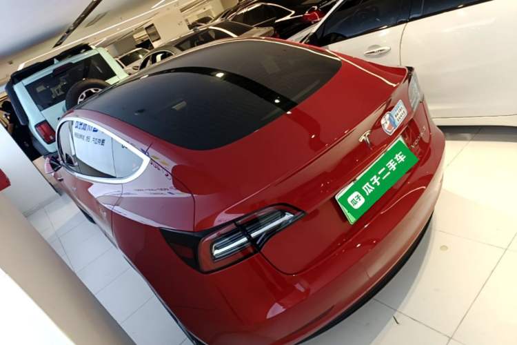 Used Tesla Model 3 2019 Standard Range Rear-Drive Upgraded Version Rear Left 45 Deg