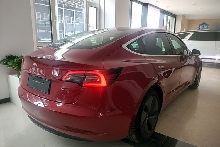 Used Tesla Model 3 2019 Long-Range Rear-Wheel-Drive Version Rear Right 45 Deg