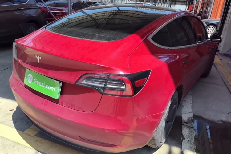 Used Tesla Model 3 2019 Long-Range Rear-Wheel-Drive Version Rear Right 45 Deg