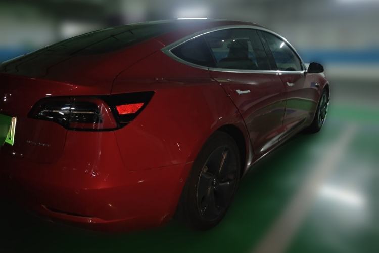 Used Tesla Model 3 2019 Long-Range All-Wheel-Drive Version Rear Right 45 Deg