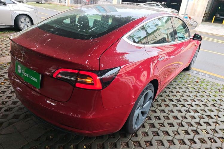 Used Tesla Model 3 2019 Standard Range Rear-Drive Upgraded Version Rear Right 45 Deg