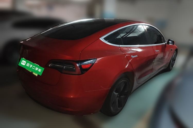 Used Tesla Model 3 2019 Standard Range Rear-Drive Upgraded Version Rear Right 45 Deg