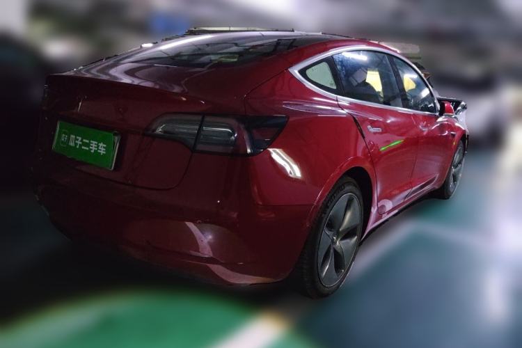 Used Tesla Model 3 2019 Standard Range Rear-Wheel Drive Upgraded Version (60 kWh) Rear Right 45 Deg