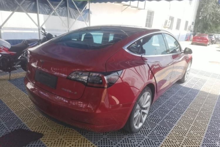 Used Tesla Model 3 2019 Standard Range Rear-Drive Upgraded Version Rear Right 45 Deg