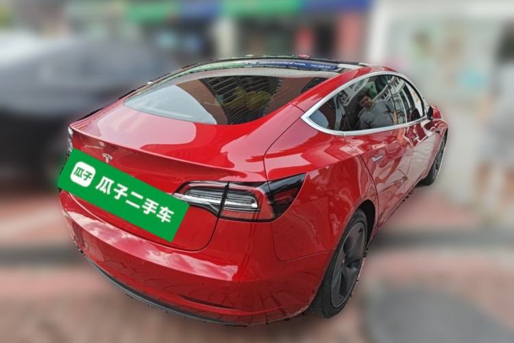 Used Tesla Model 3 2019 Standard Range Rear-Wheel Drive Upgraded Version (60 kWh) Rear Right 45 Deg