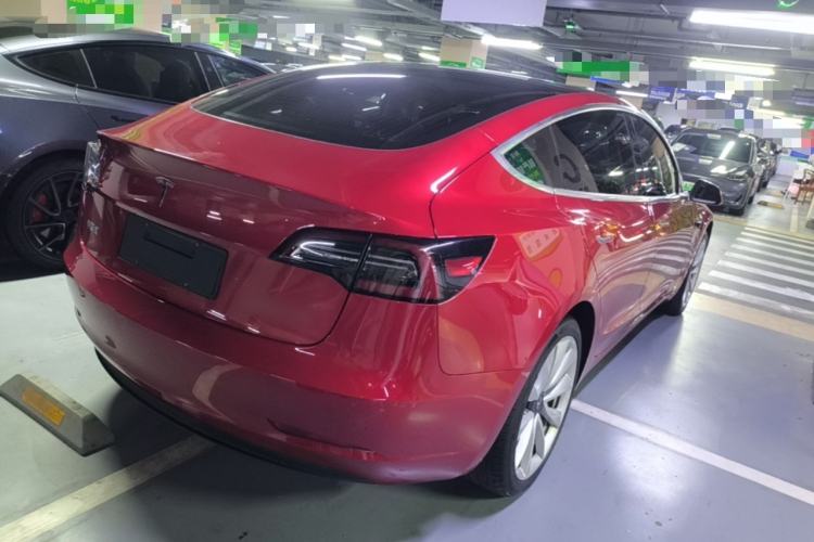 Used Tesla Model 3 2019 Standard Range Rear-Drive Upgraded Version Rear Right 45 Deg