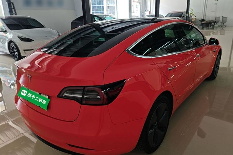 Used Tesla Model 3 2019 Long-Range Rear-Wheel-Drive Version Rear Right 45 Deg