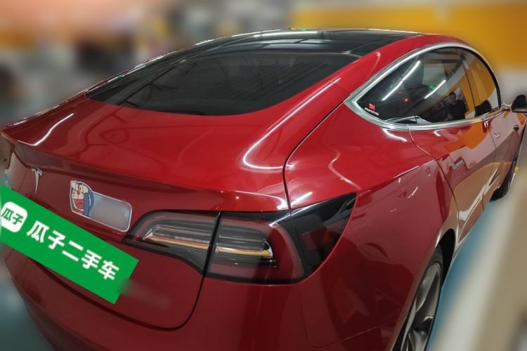 Used Tesla Model 3 2019 Standard Range Rear-Drive Upgraded Version Rear Right 45 Deg