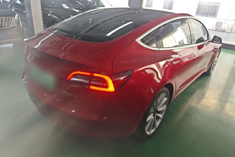 Used Tesla Model 3 2019 Standard Range Rear-Drive Upgraded Version Rear Right 45 Deg