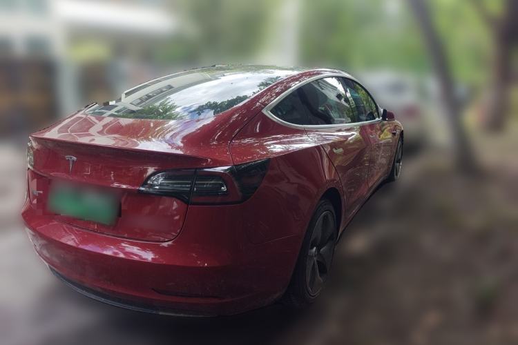 Used Tesla Model 3 2019 Standard Range Rear-Drive Upgraded Version Rear Right 45 Deg