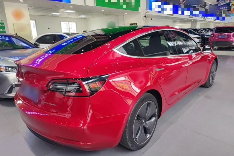 Used Tesla Model 3 2019 Long-Range All-Wheel-Drive Version Rear Right 45 Deg