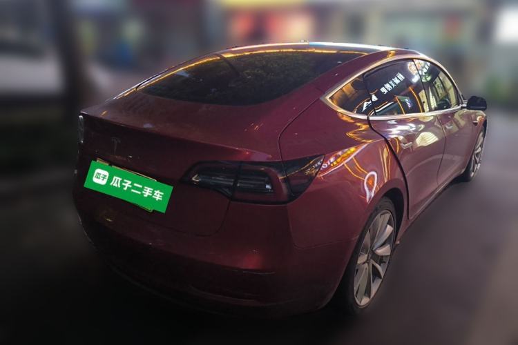 Used Tesla Model 3 2019 Long-Range Rear-Wheel-Drive Version Rear Right 45 Deg