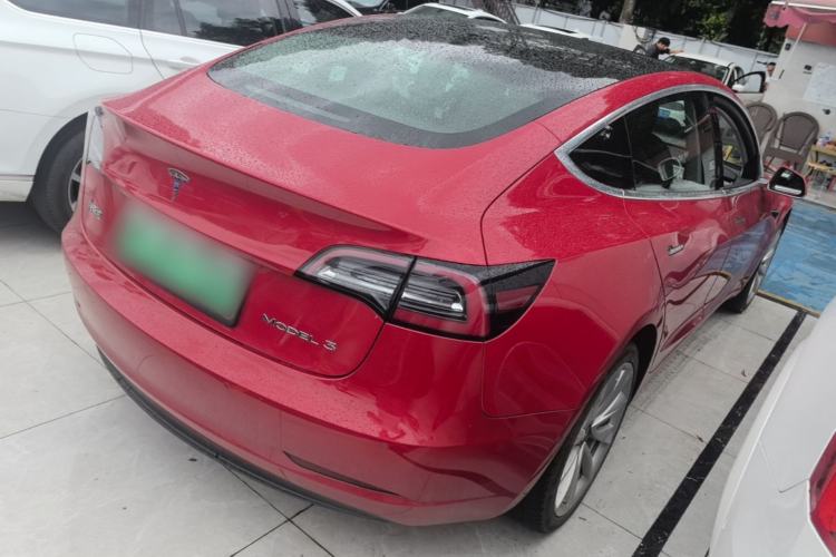 Used Tesla Model 3 2019 Standard Range Rear-Drive Upgraded Version Rear Right 45 Deg