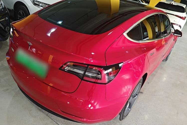 Used Tesla Model 3 2019 Standard Range Rear-Drive Upgraded Version Rear Right 45 Deg