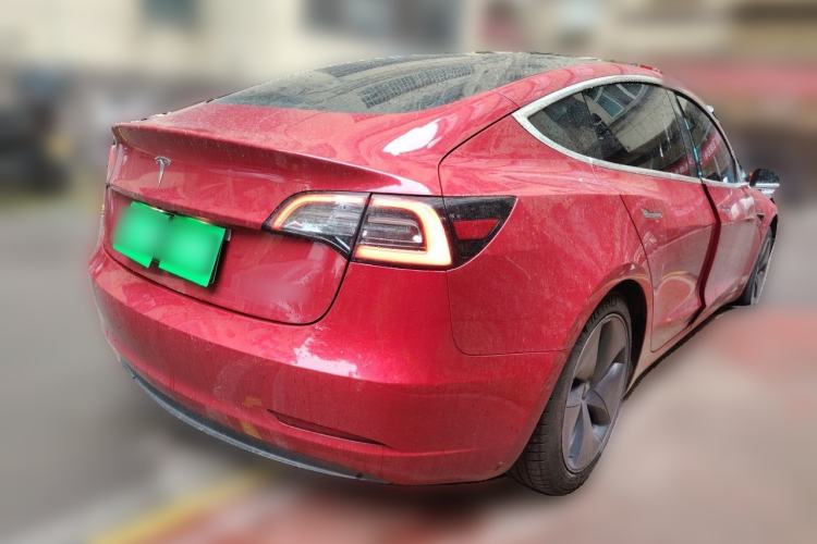 Used Tesla Model 3 2019 Long-Range All-Wheel-Drive Version Rear Right 45 Deg